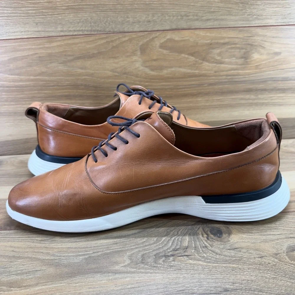 Wolf & Shepherd Crossover Derby Elite Oxfords Mens 14 Honey Soft Leather Lace-up